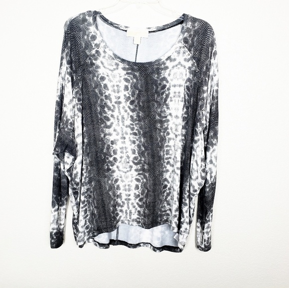 Michael Kors Tops - Micheal Kors| Gray Snakeskin studded top 116
